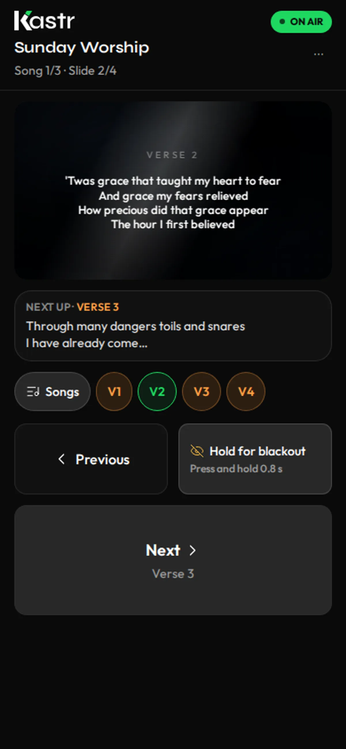 Kastr mobile clicker connected
